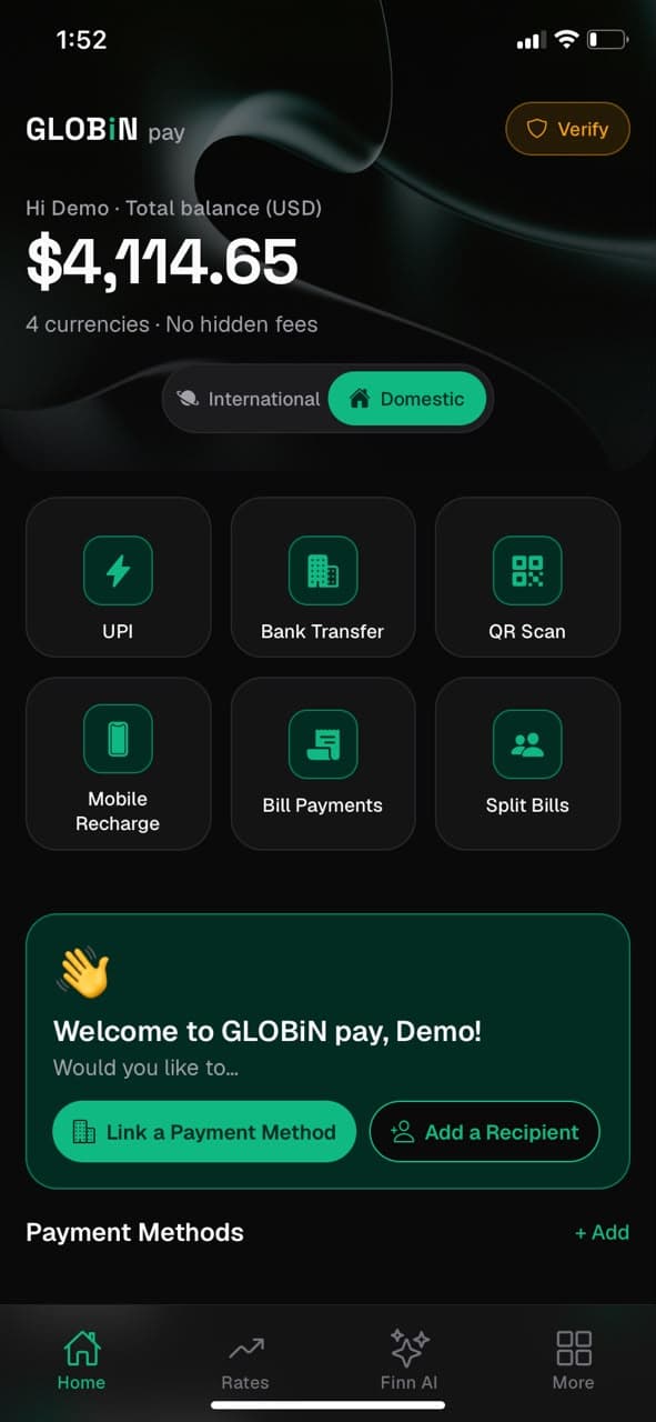 GLOBiN Pay — Everything Local
